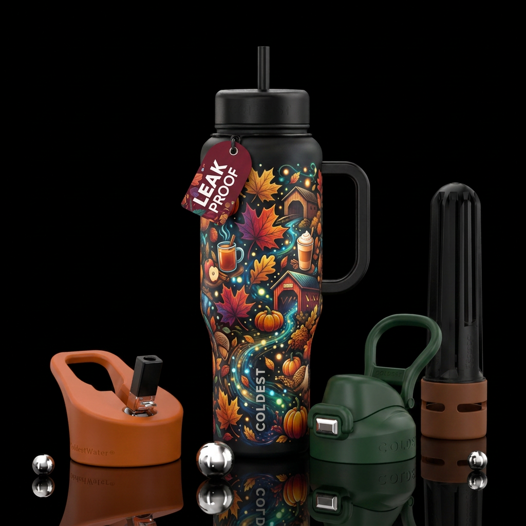 All things fall water bottle design