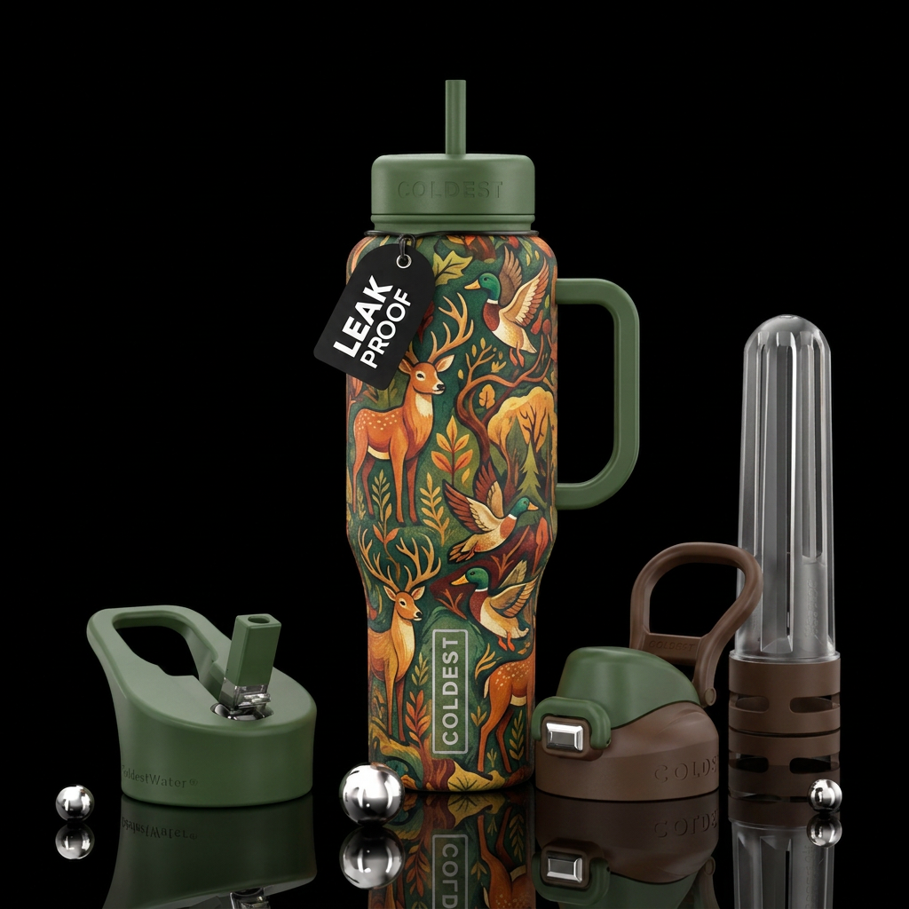 Hunting season water bottle design