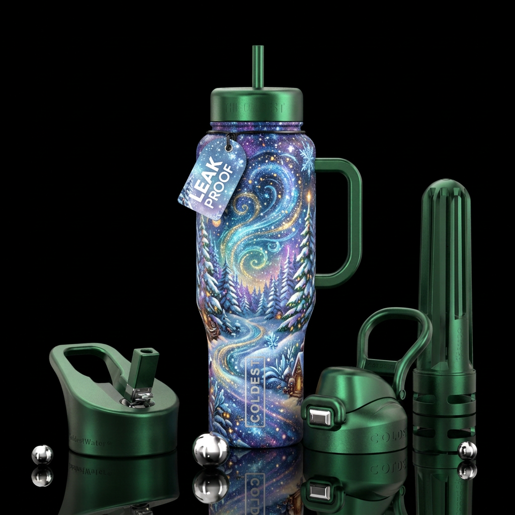 Winter dream water bottle design