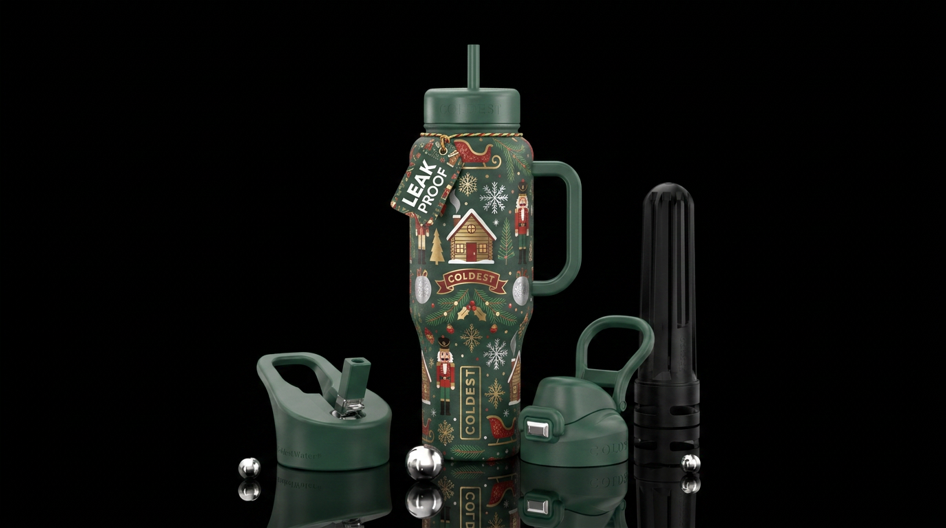 Dream of Christmas water bottle design