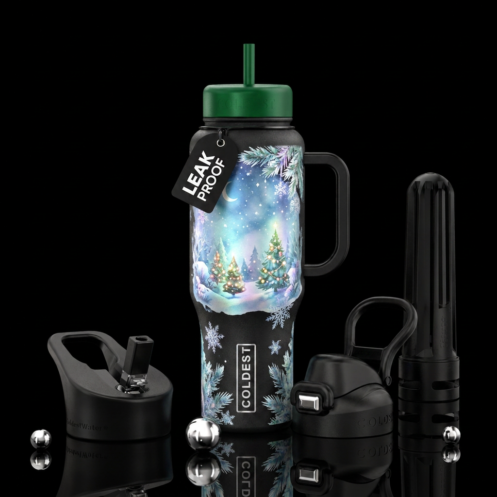 Time of year water bottle design