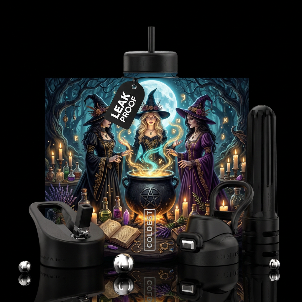Hocus pocus water bottle design