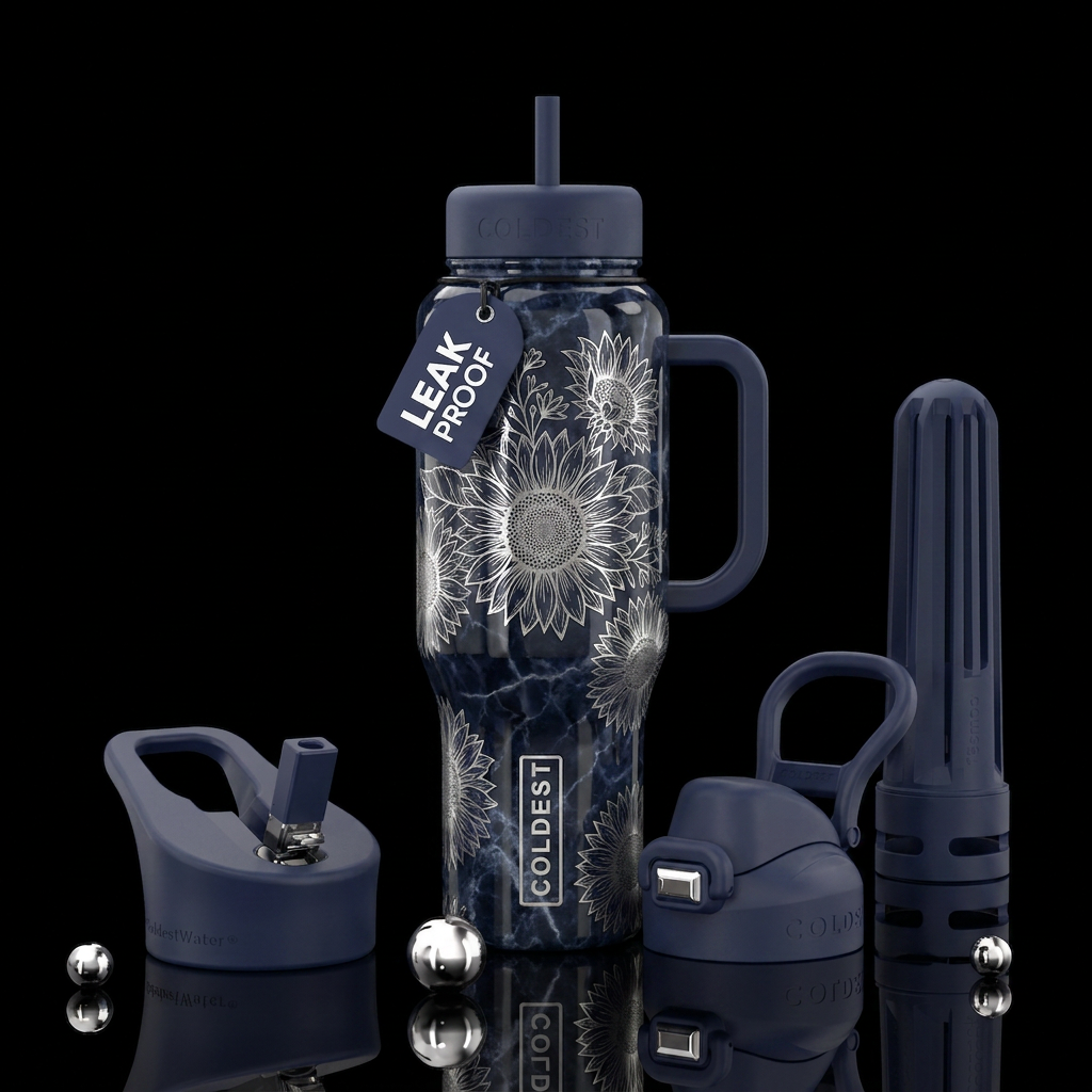 Sunflower design water bottle design