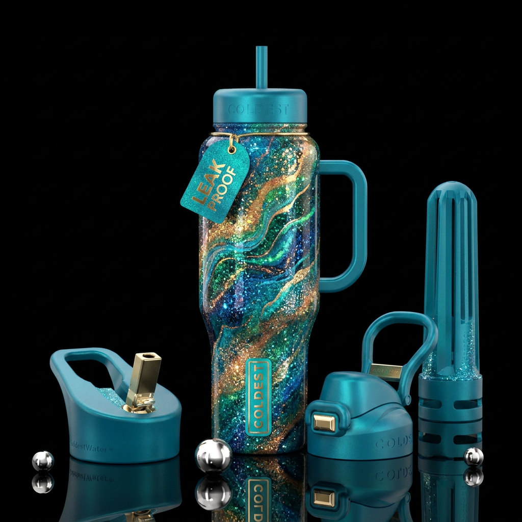 Ocean magic water bottle design