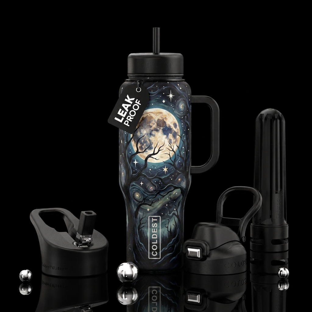 Nightfalls water bottle design