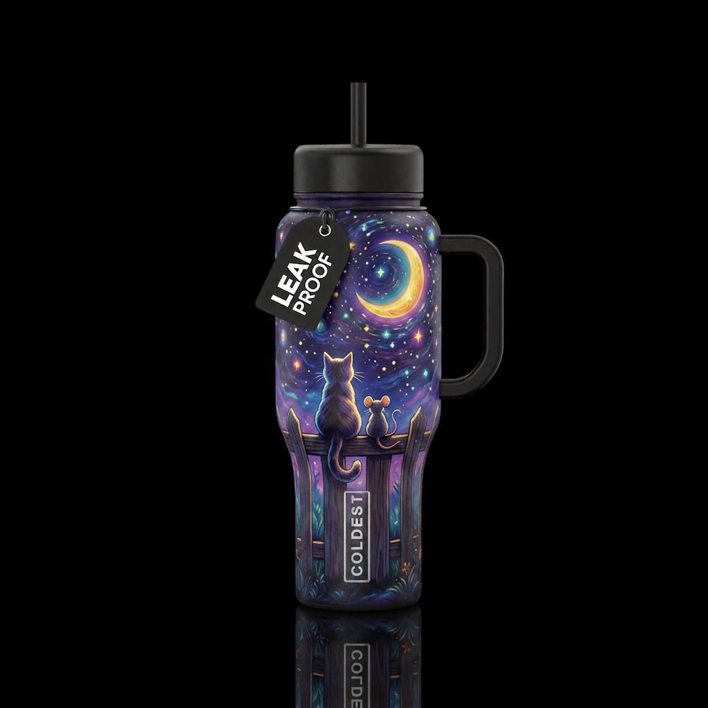 Friendship knows no boundaries water bottle design