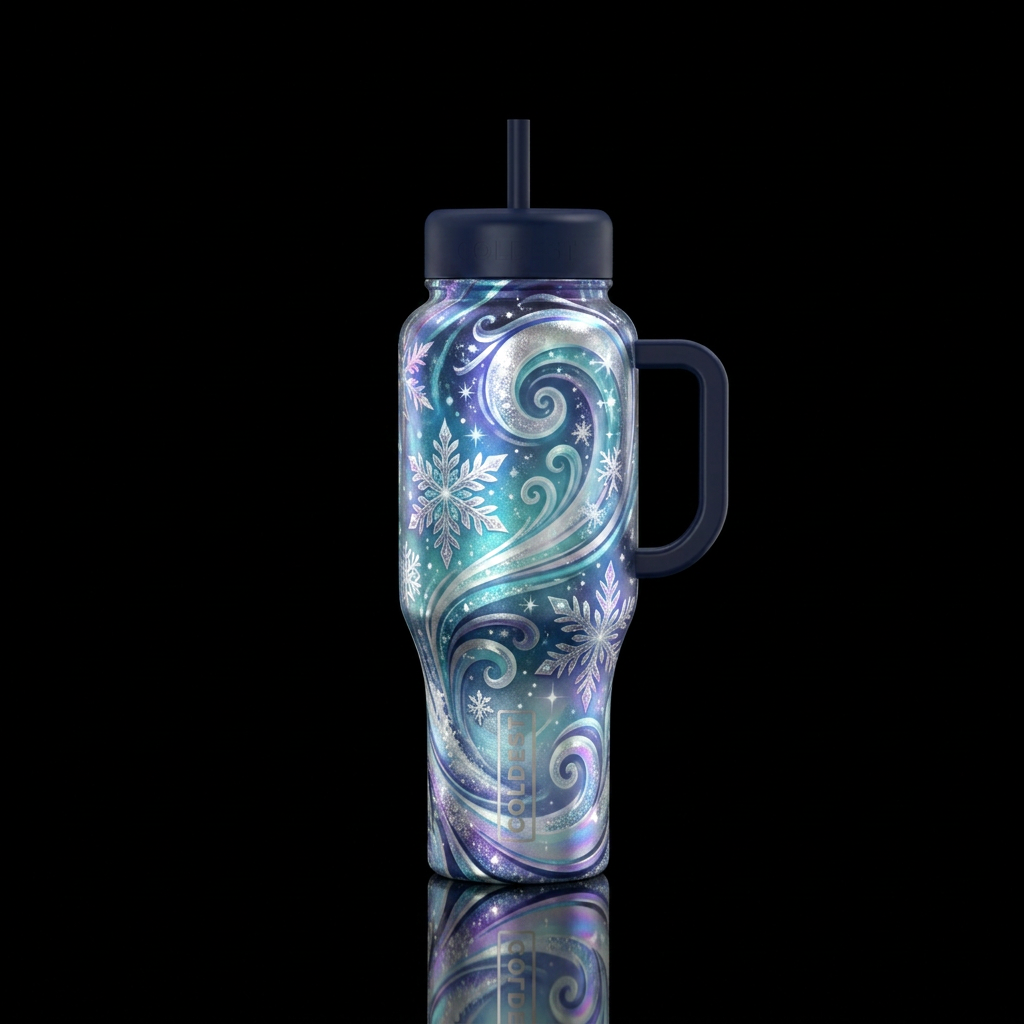Winter time water bottle design