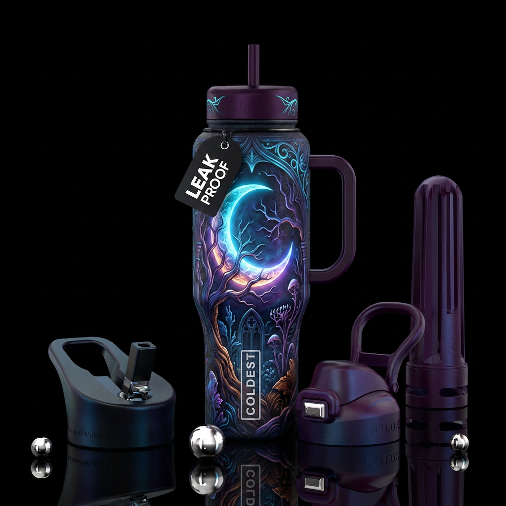 Glowie moon water bottle design