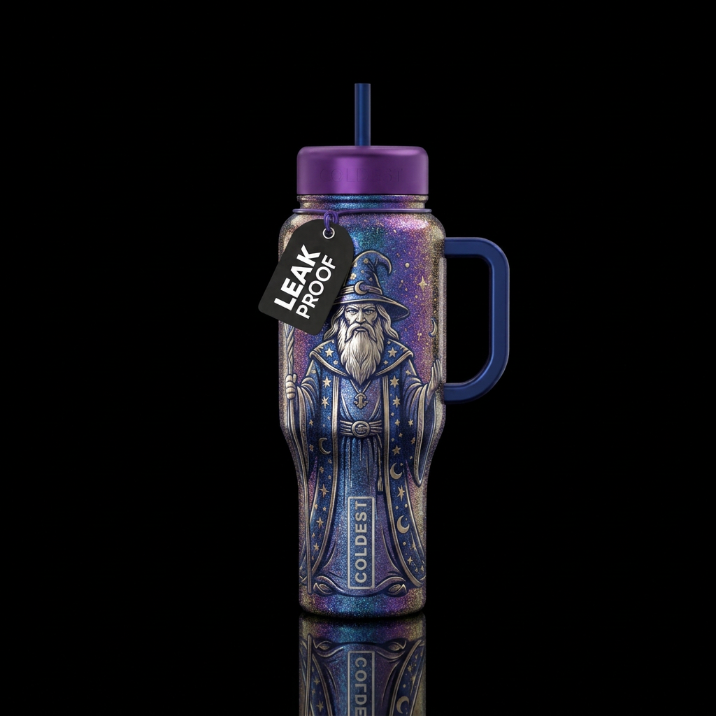 The wizard water bottle design