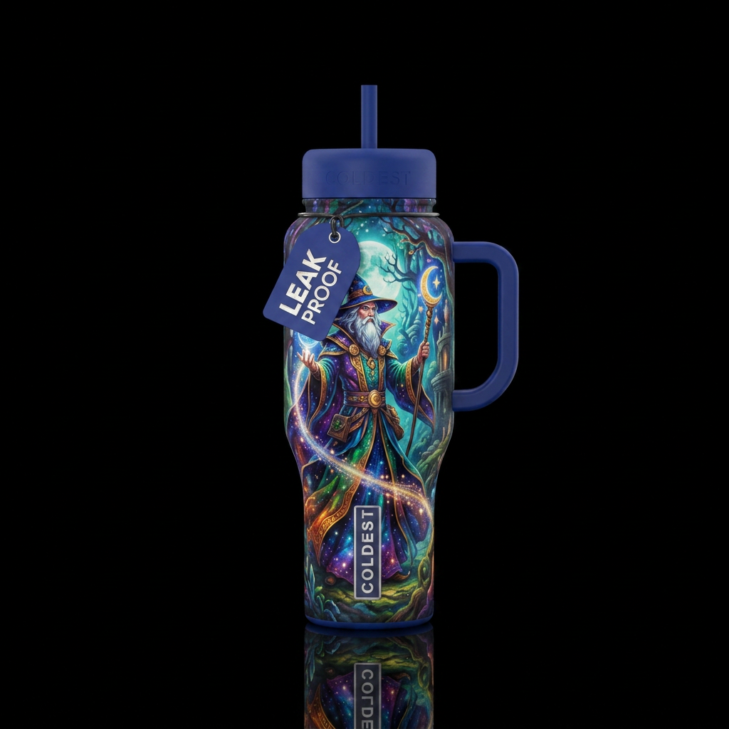 Wizards water bottle design