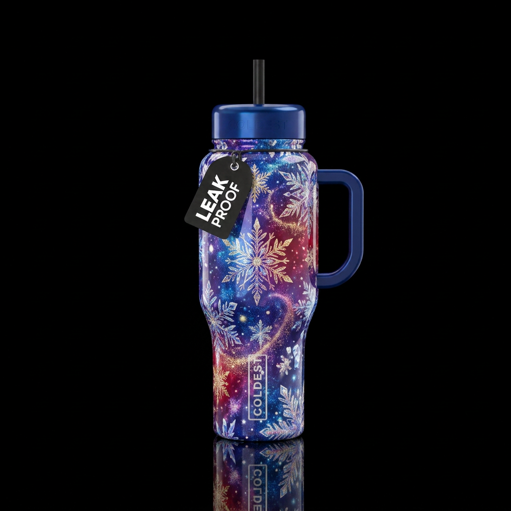 Winter beautiul water bottle design