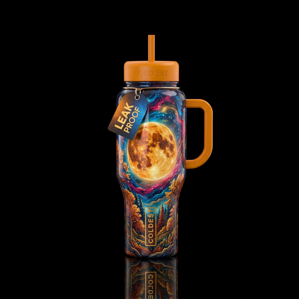 Beauty moon water bottle design