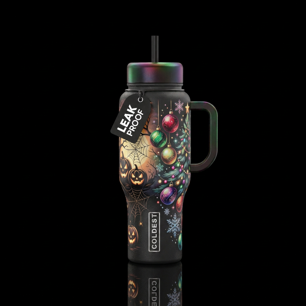 Holiday change water bottle design
