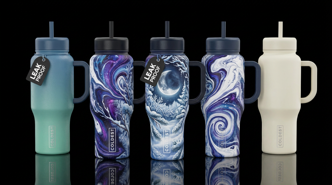 Cold winter water bottle design