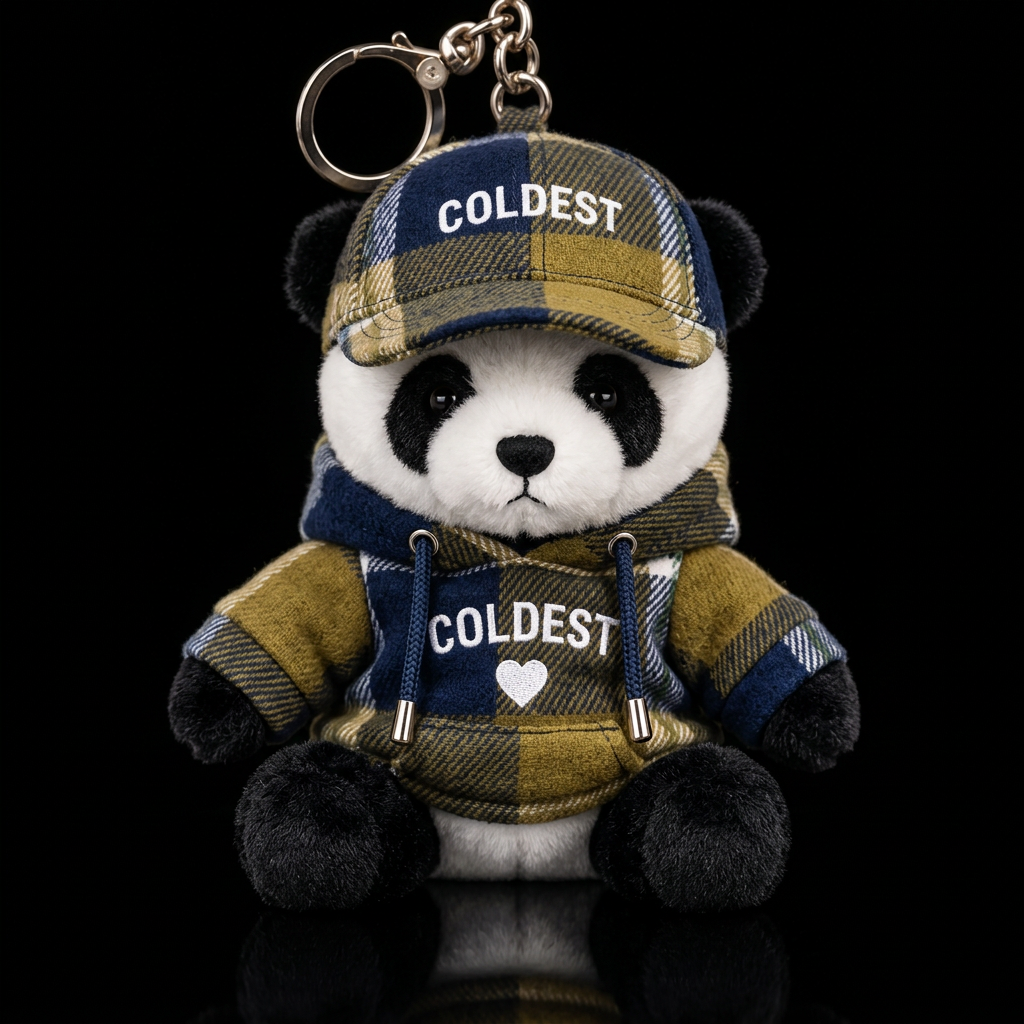 Puggly the panda water bottle design