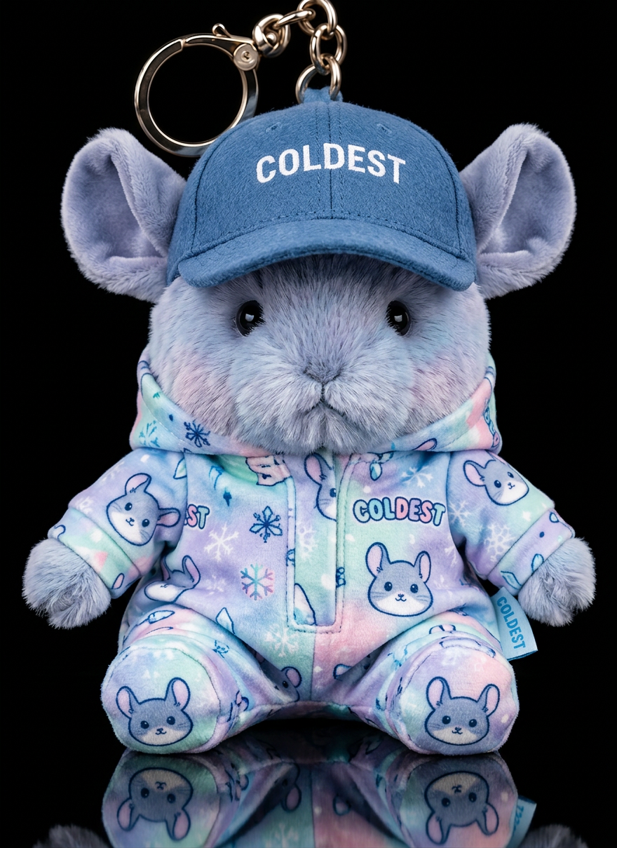 Chippie the chinchilla water bottle design