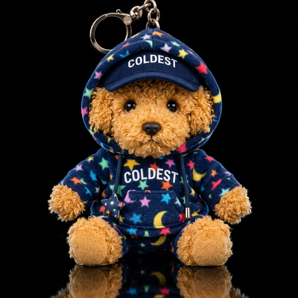 Buddy the Goldendoodle water bottle design