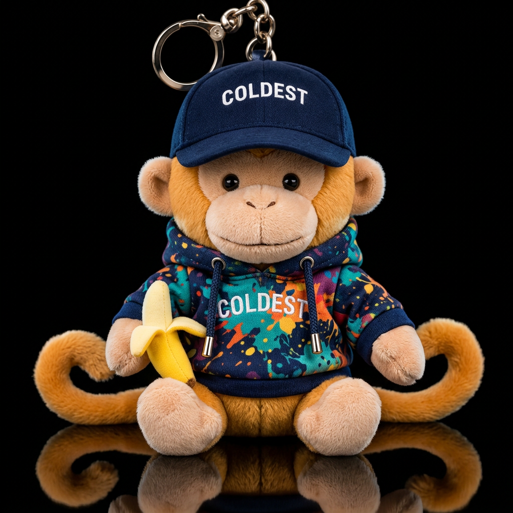 Mushroom the monkey water bottle design