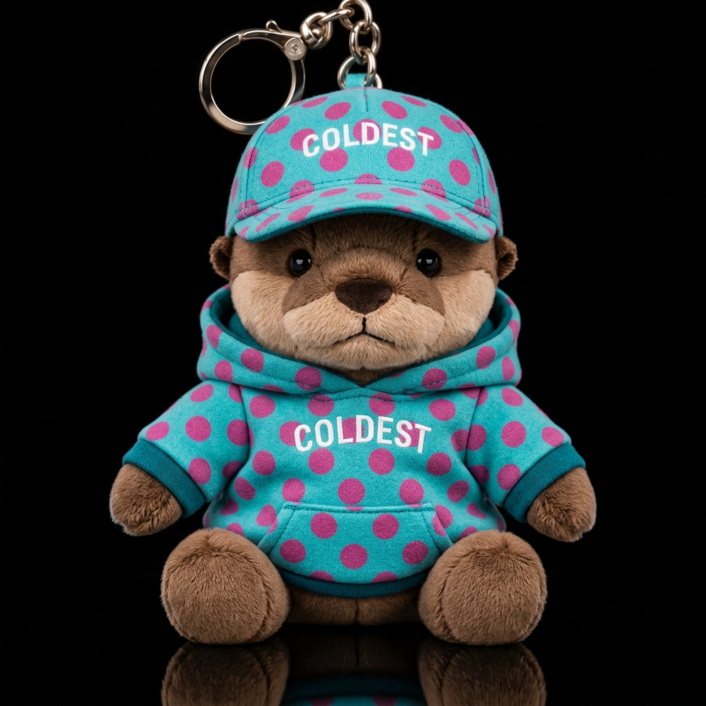 Ollie the otter water bottle design