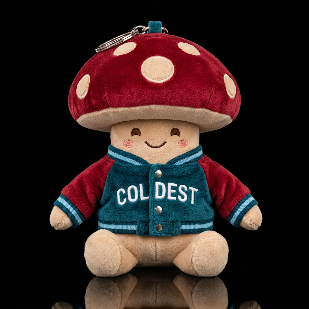 Mikey mushroom water bottle design