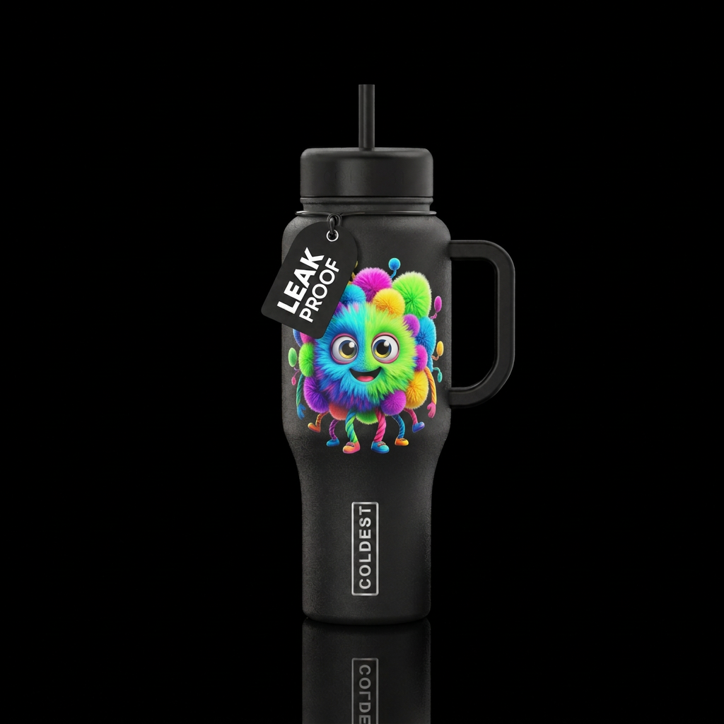 Puff water bottle design