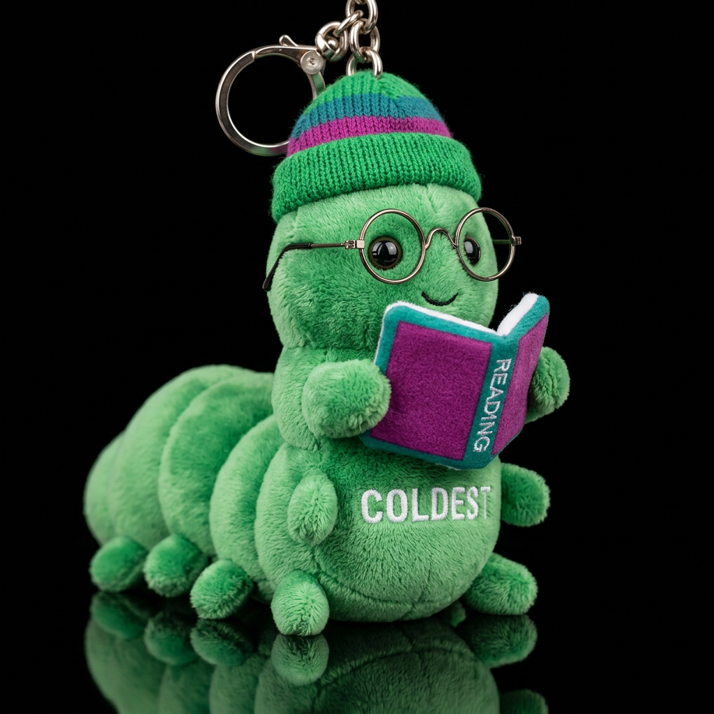 Iggie the inch worm water bottle design