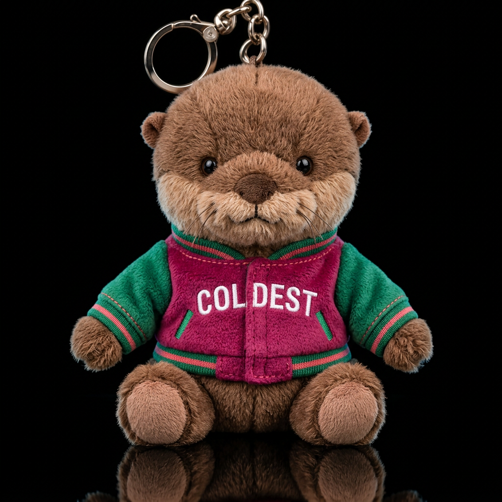 Oscar the otter water bottle design