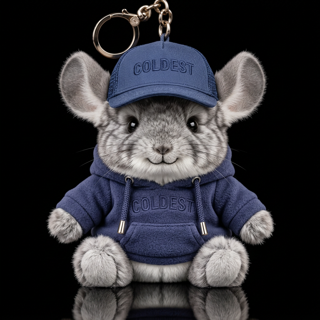 Indy the chinchilla water bottle design
