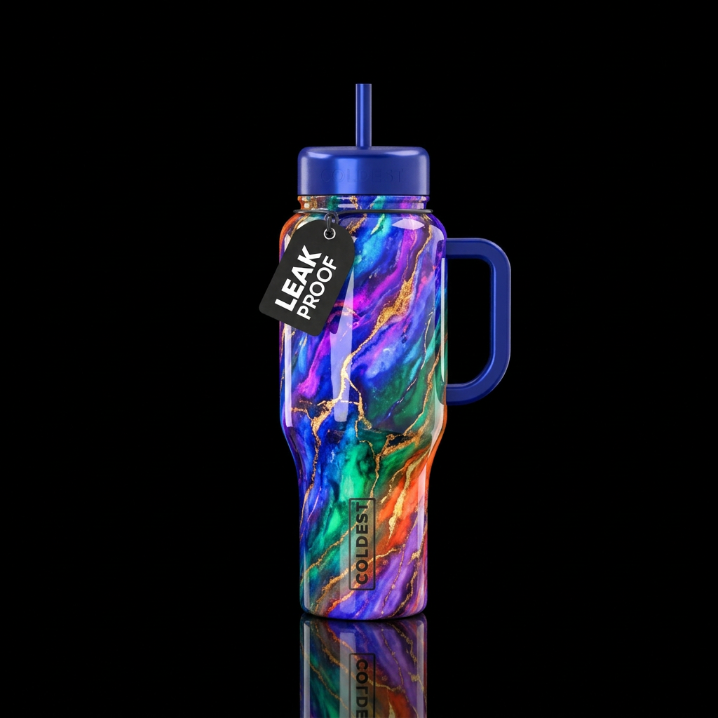 Dazzling water bottle design
