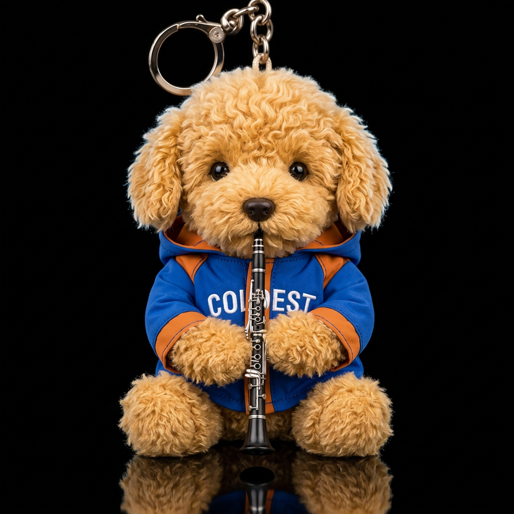 Cuddles the goldendoodle water bottle design