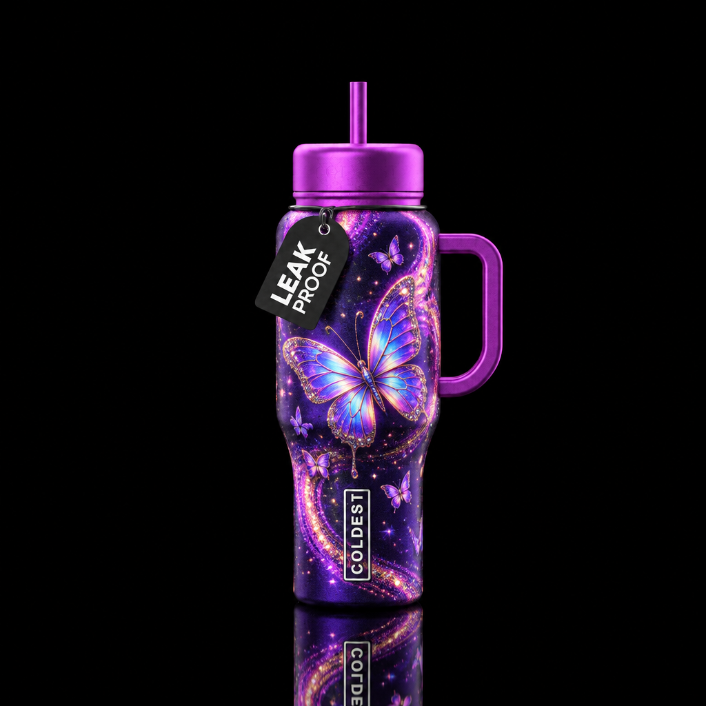 Butterfly dream water bottle design