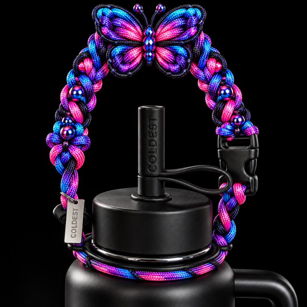 Butterfly water bottle design