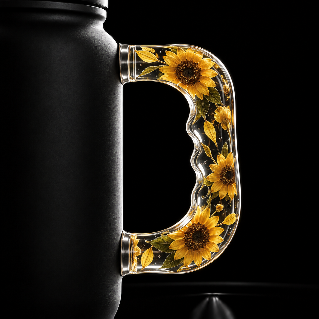 Sunflowers water bottle design