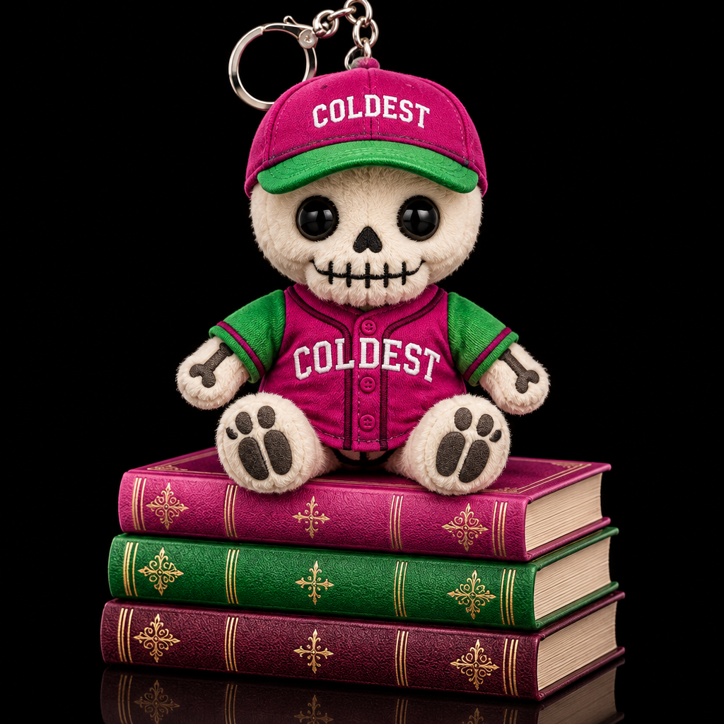 Sammy the skull water bottle design
