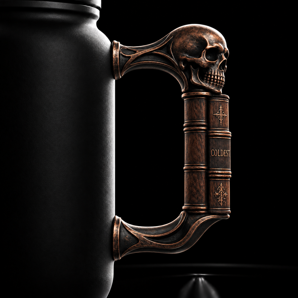 Skulls water bottle design