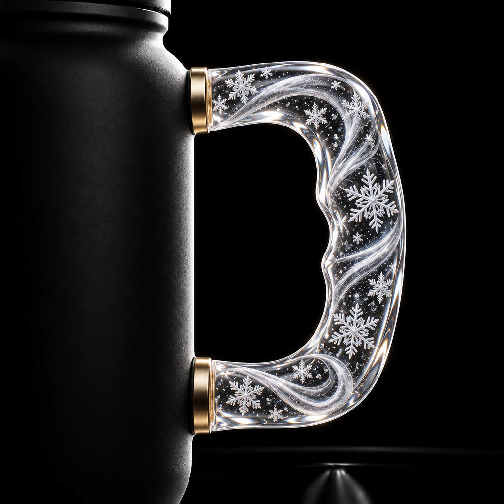 Winter winds water bottle design