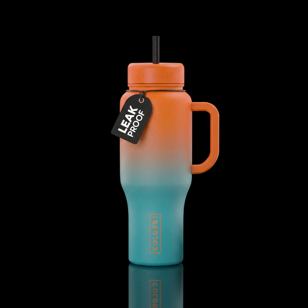 Summer vibes water bottle design