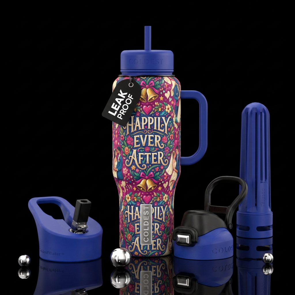 Happily ever after water bottle design