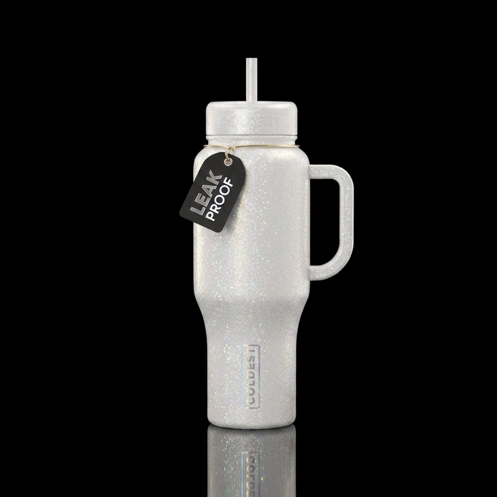 luxurious, magical, whimsical, bright shiny, spark... water bottle design