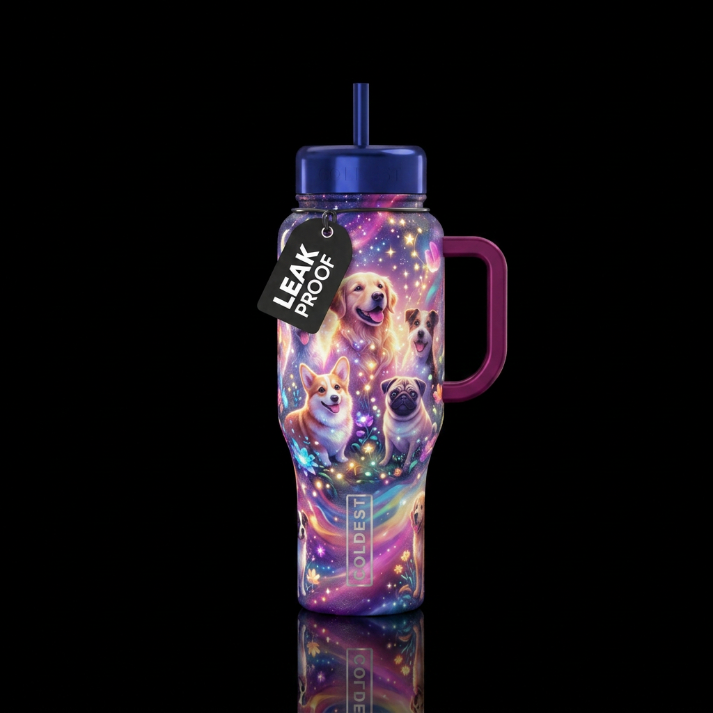 Dreamy, luxurious, magical, beautiul, whimsical, s... water bottle design
