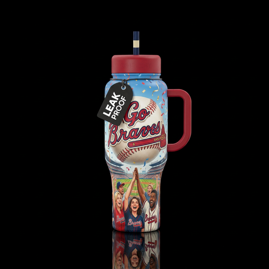 baseball, happy mood, jubilant atmosphere, festive... water bottle design
