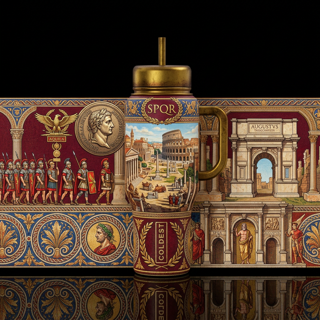 Roman Empire, water bottle design