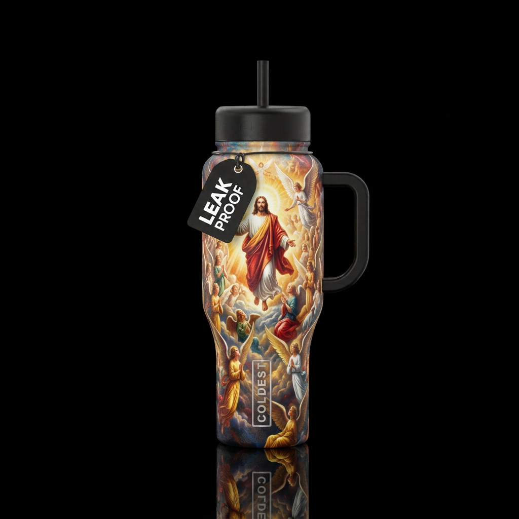 JESUS 2nd coming, Angels, Glorified water bottle design