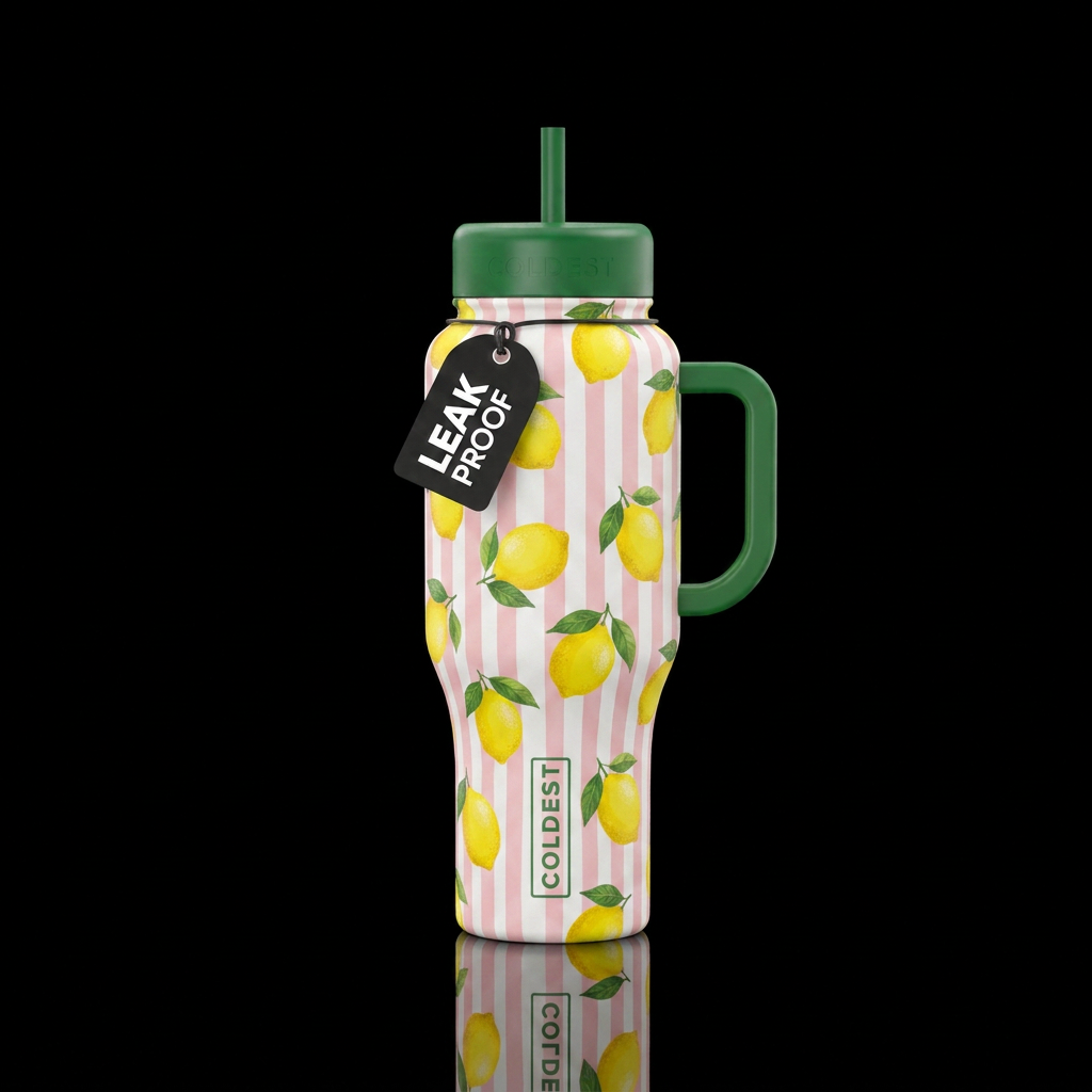 Life gives you lemons water bottle design