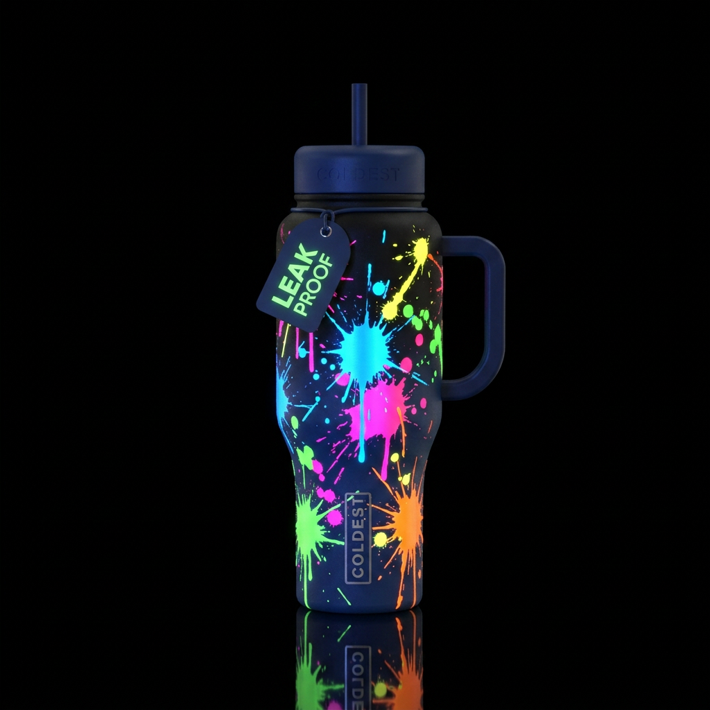 Glowie Doodles 2.0 water bottle design