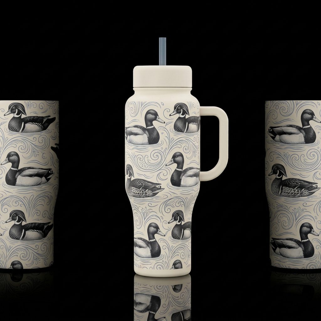Ivory bottle with ivory handle and lids. White and... water bottle design