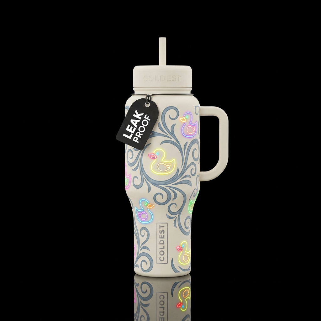 Ivory color bottle with ivory lids and handle. Col... water bottle design