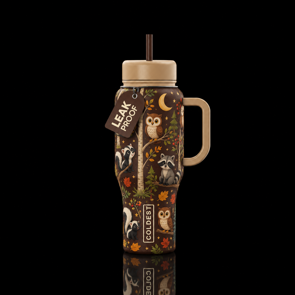 Woodland Life water bottle design